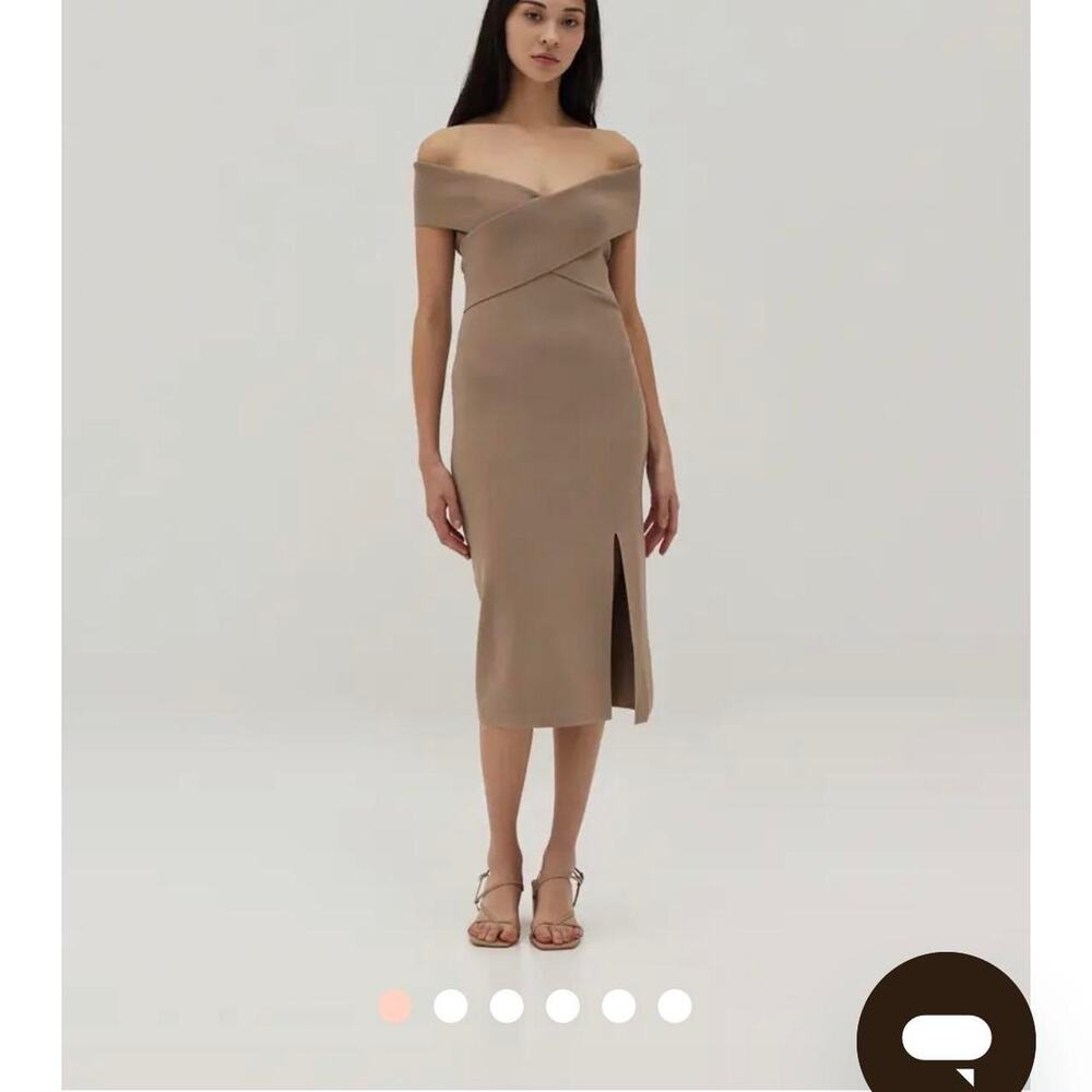 Love, Bonito | Vanna Off-Shoulder Midi Dress:
